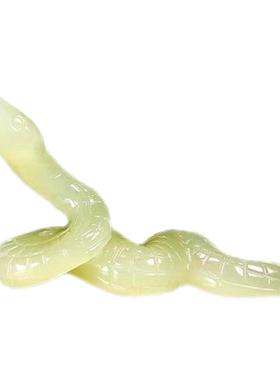 玉十二生肖龙蛇装饰品摆件吉祥物