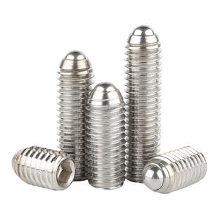 304不锈钢波珠螺丝钢珠紧定螺钉弹簧球头柱塞机米定位珠M3M4M5M16