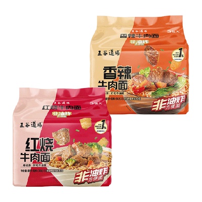 五谷道场方便面红烧牛肉