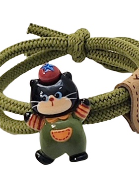 卡通小猫头绳高弹力扎头皮筋发圈