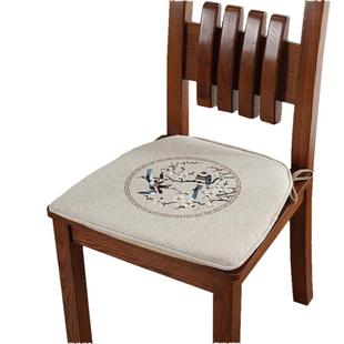 瑞梦喜 刺绣实木餐椅垫餐桌椅子坐垫 秋冬四季防滑椅坐垫定制椅垫