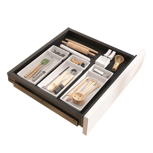 厨房洗碗机上方薄抽橱柜内改造抽拉式拉篮免打孔工具抽屉面板定制