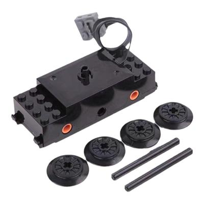 儿童益智小颗粒积木火车轨道马达