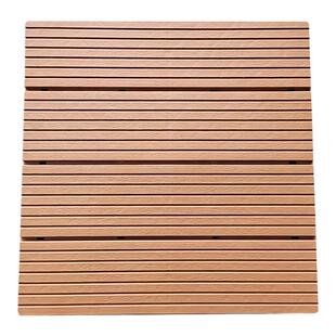 户外塑木地板PVC塑料地板庭院室外露台阳台地面铺设改造防腐防水