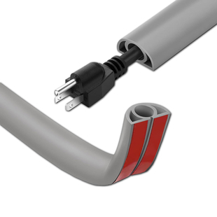 pvc软线槽明装自粘隐形软理线槽地面遮挡装饰明线电线走线槽防踩