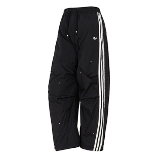 阿迪达斯三叶草裤子女裤2026新款梭织运动裤宽松阔腿裤女KS2865