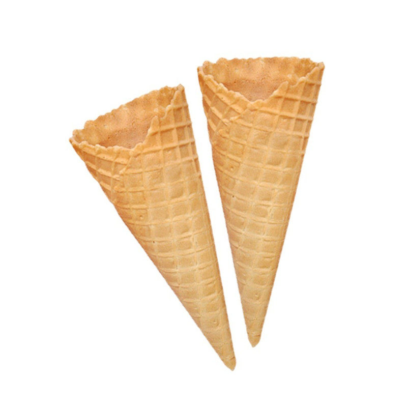 商用加厚斜口冰淇淋脆筒花边华夫脆筒热奶宝蛋筒脆皮冰激凌筒DIY