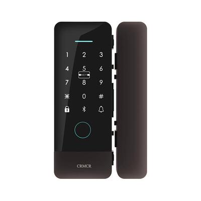 卡唛crmcr指纹密码玻璃门锁