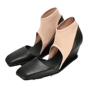 OUDE WAAG  气质优雅羊皮忍者女士高跟鞋