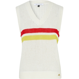 【折扣】Bella Freud 女秋冬镂空针织羊毛背心