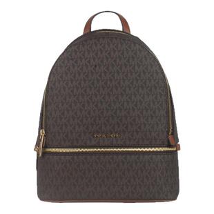 Michael Kors/MK女包 Rhea经典百搭拉链牛皮大容量双肩包书包背包