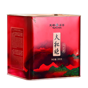天福茗茶正宗福建武夷岩茶大红袍乌龙茶大罐自饮口粮茶叶500g罐装