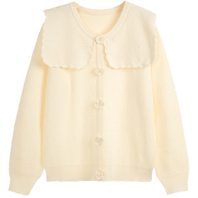 薇薇家包芯纱套头娃娃领套头