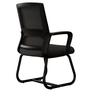 电脑椅家用舒适久坐办公椅职员会议椅子员工椅弓形椅座椅靠背椅子