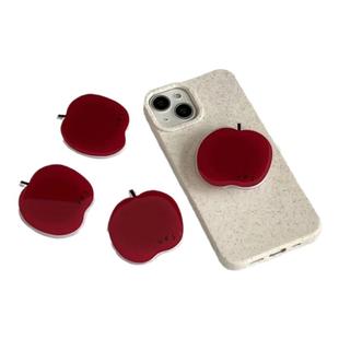 韩国ins时钟小众红苹果番茄手机椰子气囊支架3m胶背贴伸缩桌面