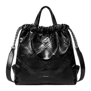 欧时纳流浪双肩包包女2025新款旅游两用手提大容量托特包通勤背包