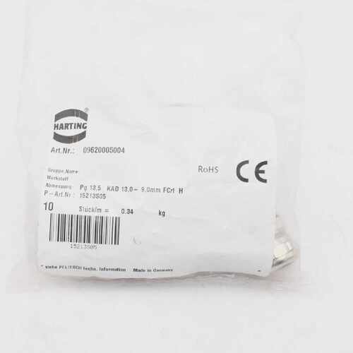 Harting 09620005004 Cable Gland Pg13.5 KAD 13.0-9.0mm x10
