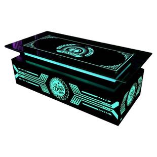 ktv茶几专用钢化玻璃发光酒吧台新款啤酒图案黑色不锈钢桌子现货