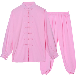 恒树太极服太极拳服装练功服春秋女棉加丝中老年武术表演服比赛男