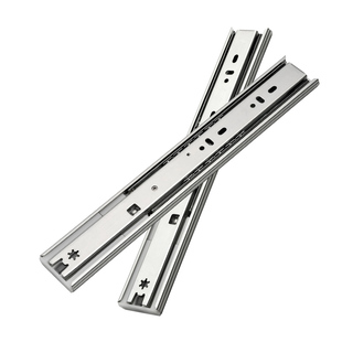 东泰DTC五金抽屉轨道导轨三节轨道阻尼缓冲侧装滑道滑轨3节静音