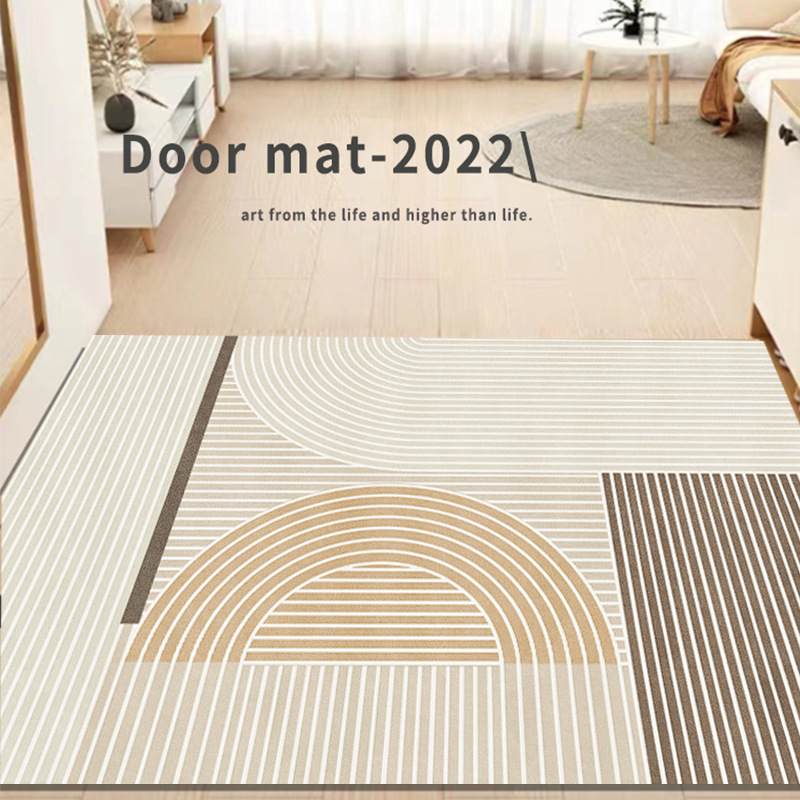 入户门地垫脚垫门垫家用垫子可进门裁剪地毯防滑耐脏皮革线条玄关