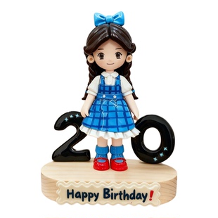 石塑粘土人偶定制泥塑娃娃毕业纪念生日礼物q版软陶小人偶送闺蜜