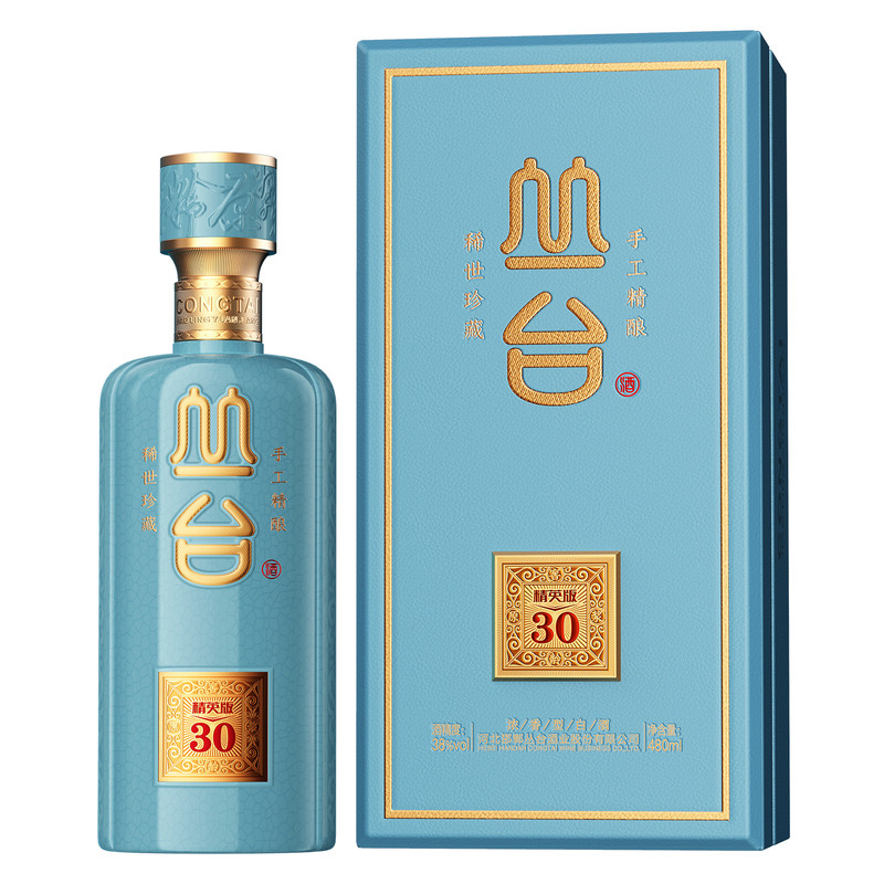 【旗舰店】丛台酒窖龄30年份38度浓香原浆白酒固态法白酒宴请礼盒