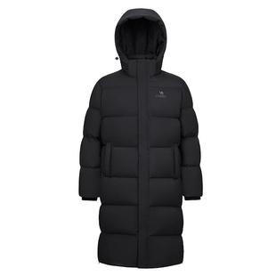 骆驼女装长款鹅绒服2025冬季黑色加厚保暖户外三防极寒羽绒服外套