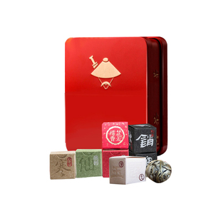 书剑六味逍遥丹组合云南六种龙珠茶叶7g*6颗试用装下单送红色铁盒