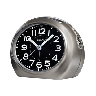 SEIKO日本精工时钟简约学生宿舍闹表夜灯夜光扫秒儿童贪睡小闹钟