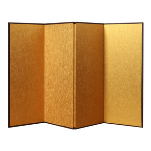 云文阁 宋锦布进口金潜烟灰色真丝绢宣纸屏风婚书熟宣桌面小台屏进口金潜加厚和式小屏风