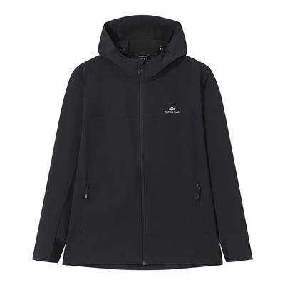 拓路者春秋海豹薄款软壳衣男连帽