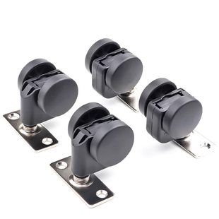 重型轮子1.5寸滑轮家具凳儿童学习椅隐藏轮重力自锁带刹万向滑轮