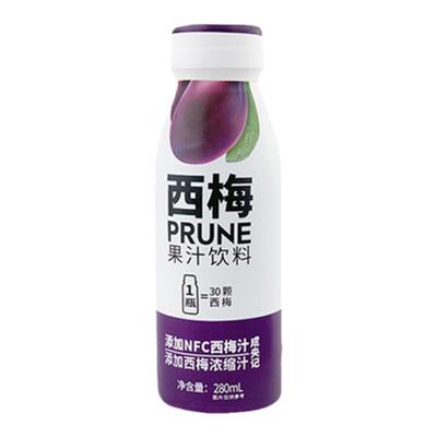 成央记西梅汁280ml瓶装整箱果蔬汁NFC非浓缩原浆果汁饮料大餐救星