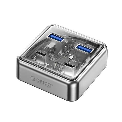 ORICO/奥睿科usb扩展器集分线器桌面扩展坞typec插头多口hub3.2Gen2外接转接带供电转换笔记本电脑多口拓展坞