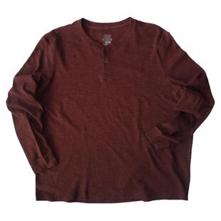 胸140-170加肥加大码春夏中老胖男 高弹力华夫格圆领长袖T恤2310