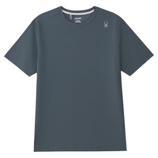 SPYDER蜘蛛春夏男锦氨双经平凉感舒适透气短袖圆领T恤02TO26116KM