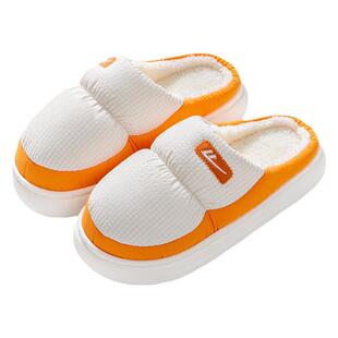 回力棉拖鞋女士冬季室内保暖防水居家居踩屎感厚底拖鞋男款秋冬天