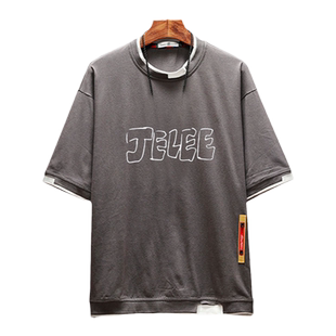 夜晚的水母不会游泳周边JELLE酱 山之内花音同款cos短袖T恤痛衣服