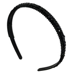 黑色塑料洗脸发箍女头箍压发卡发捆头饰发旅发窟头窟带齿防滑专用