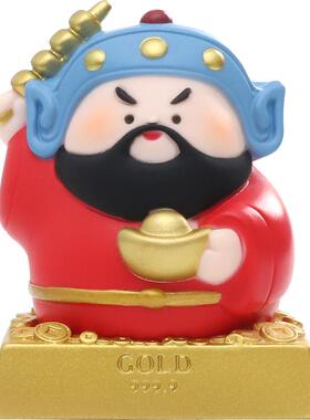 五路财神摆件开业乔迁办公室桌面装饰品情绪解压工位招财新年礼物