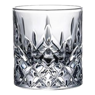 PARYU威士忌酒杯轻奢高档江户切子星芒杯水晶玻璃杯洋酒杯礼盒装