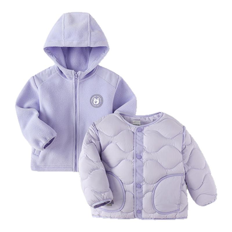 巴拉巴拉女童羽绒服加厚连帽外套