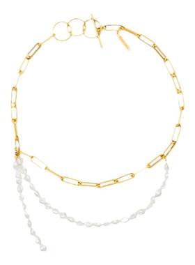 pearlona性别流动多层巴洛克项链