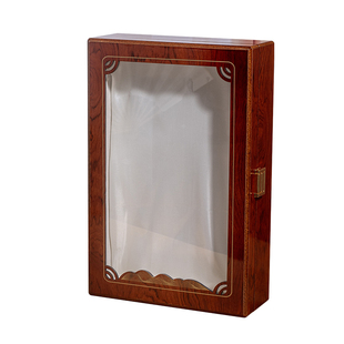 高档花梨木开窗包装盒鱼翅赤嘴花胶野山参灵芝鲍鱼通用礼品盒空盒