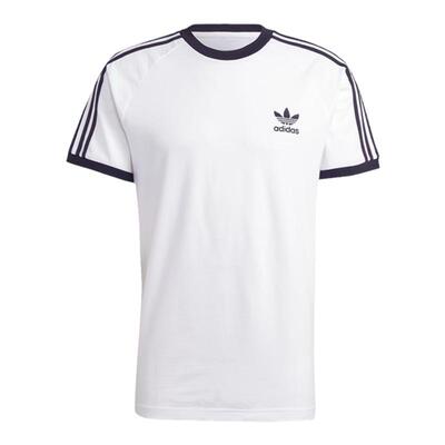 阿迪达斯三叶草男女装2025夏经典条纹纯棉休闲运动短袖T恤 IA4846
