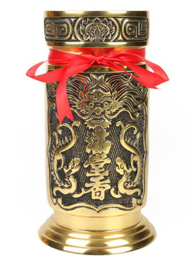 黄铜宗教风纯铜复古供佛用品中式