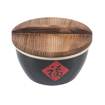 复古陶瓷大号福字汤盆碗冷串串