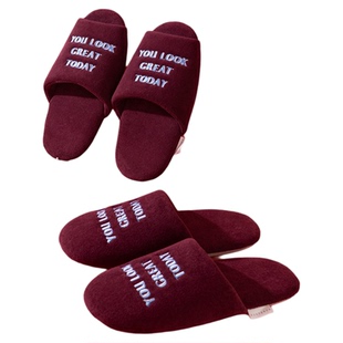 EUXTERPA欧特帕婚庆红色结婚拖鞋一对静音居家室内甜品拖鞋情侣