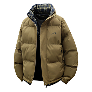 贵人鸟立领棉服男冬季2025年撞色棉衣男士外套男生面包服情侣棉袄